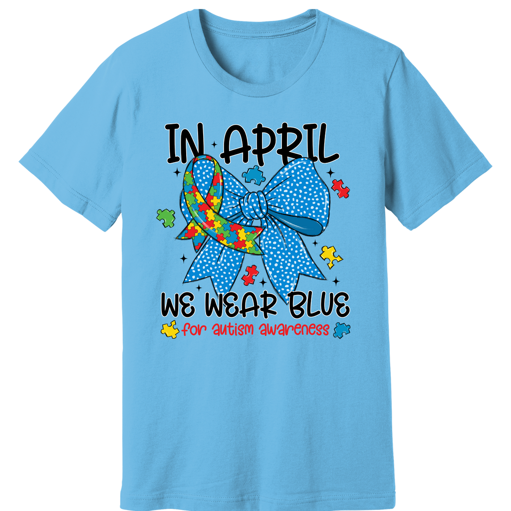Autism Awareness T-Shirt (Jersey Material) - Blue