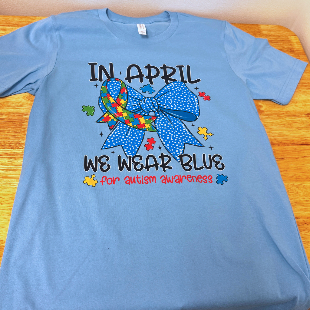 Autism Awareness T-Shirt (Jersey Material) - Blue