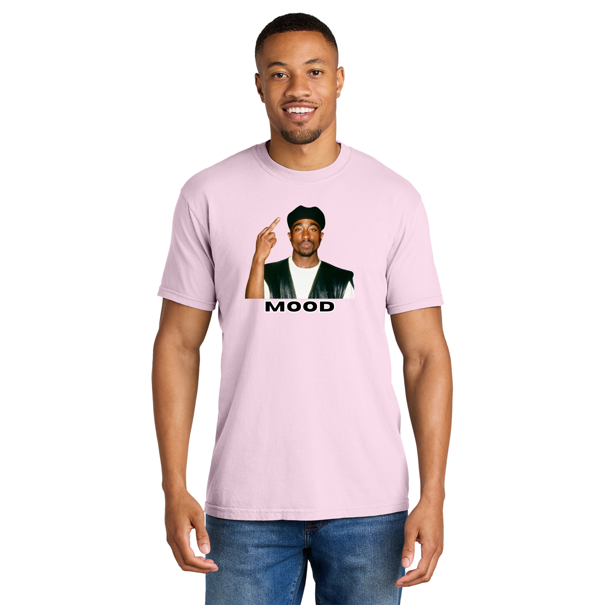 Tupac Mood Short Sleeve T-Shirt - Adult Unisex