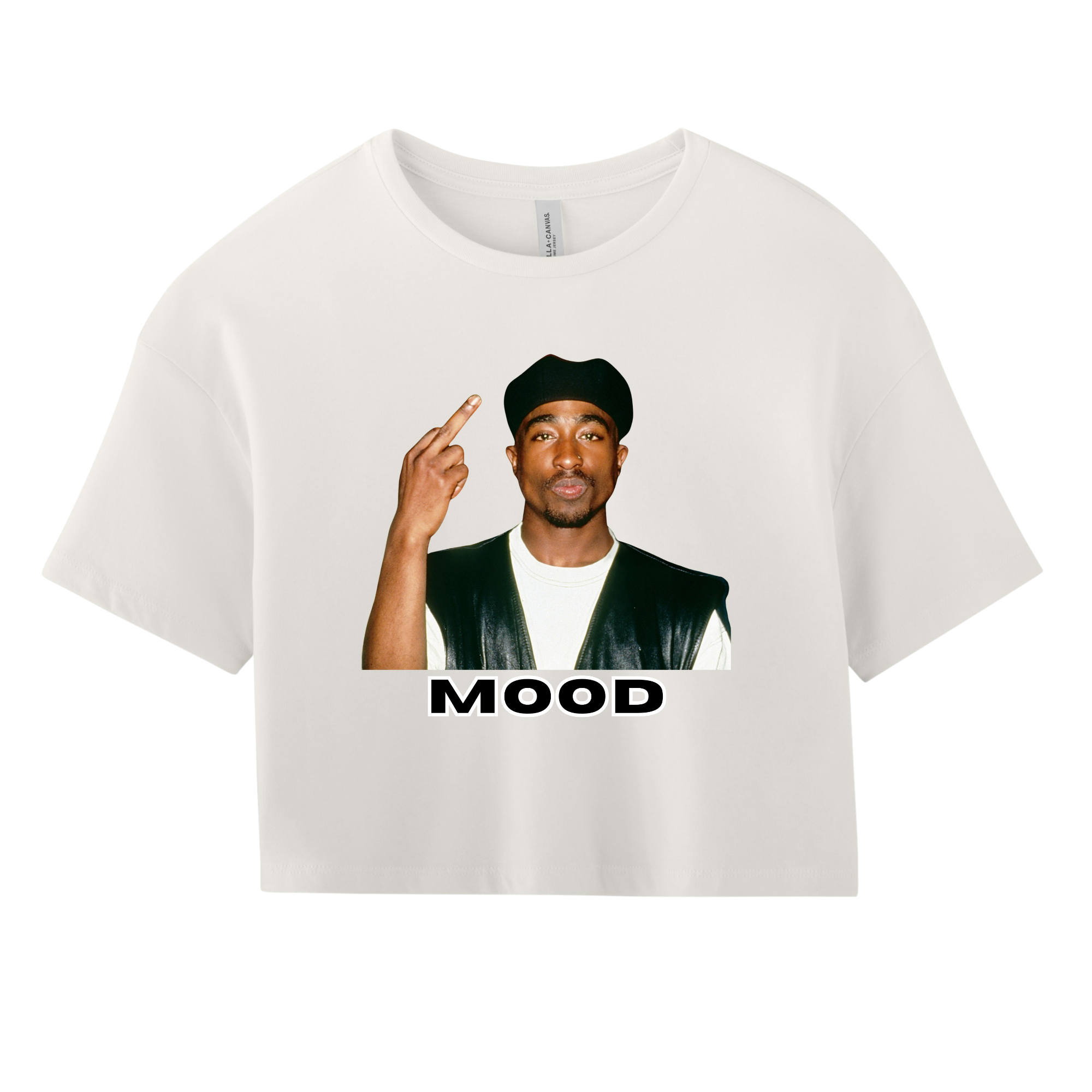 Tupac Mood Cropped Tee Short Sleeve - Women's
