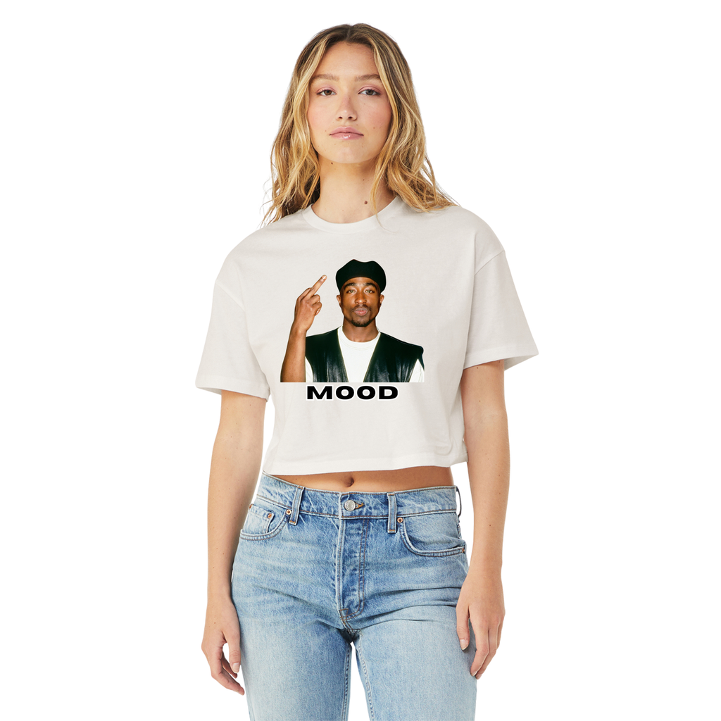 Tupac Mood Cropped Tee Short Sleeve - Women's