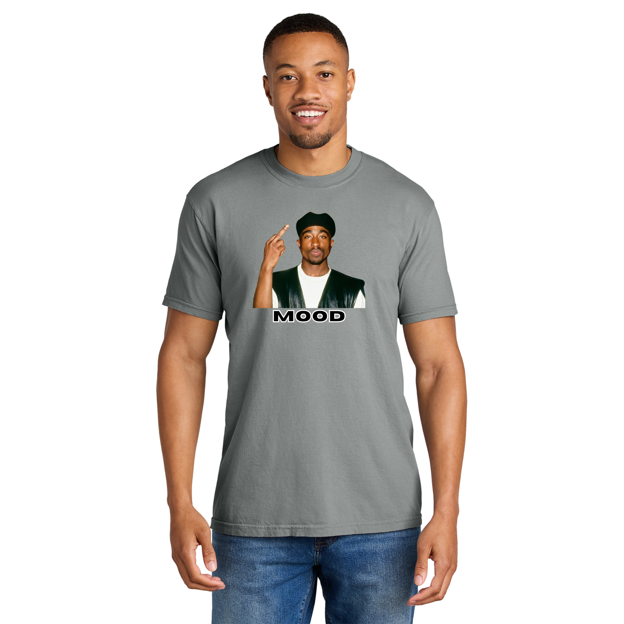Tupac Mood Short Sleeve T-Shirt - Adult Unisex