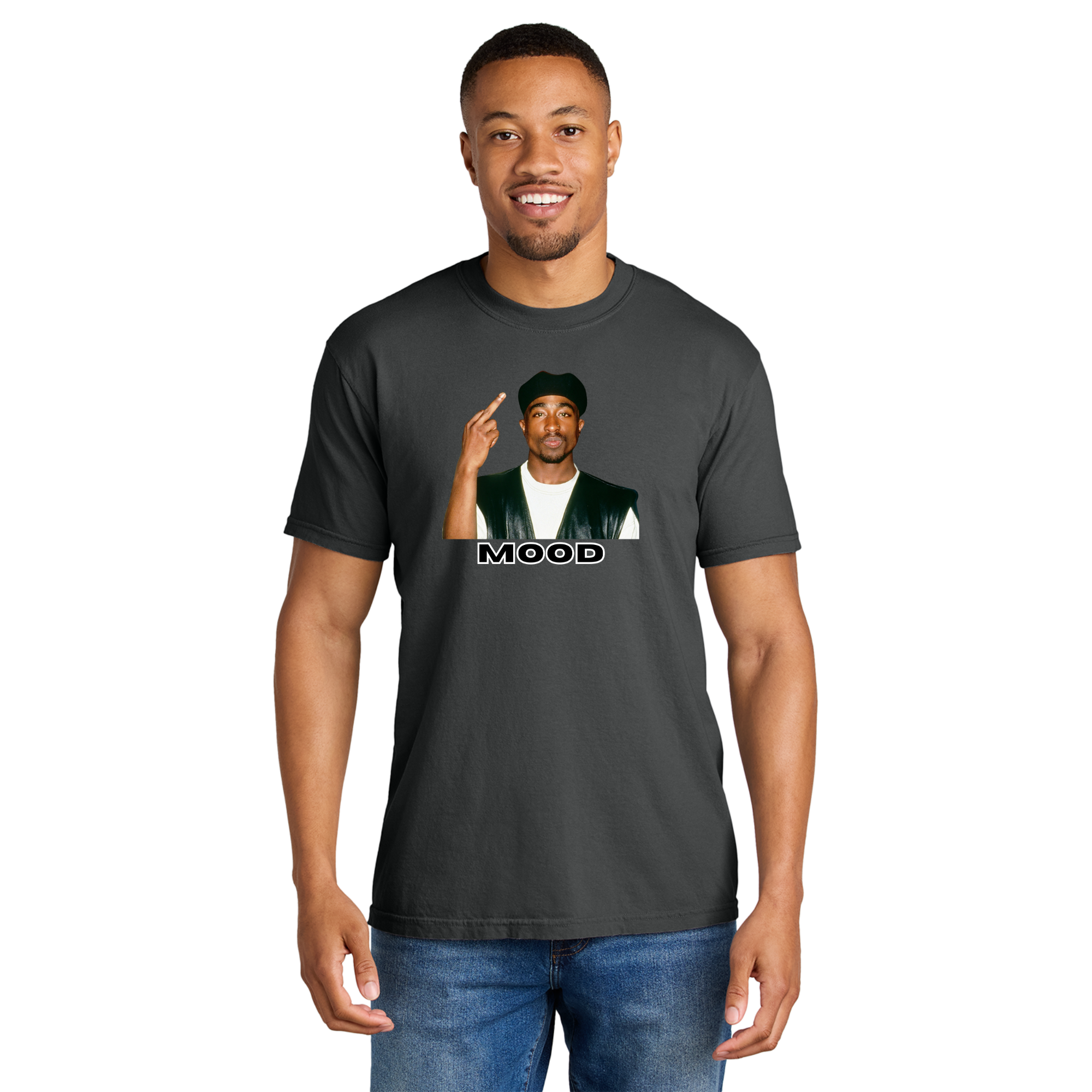 Tupac Mood Short Sleeve T-Shirt - Adult Unisex