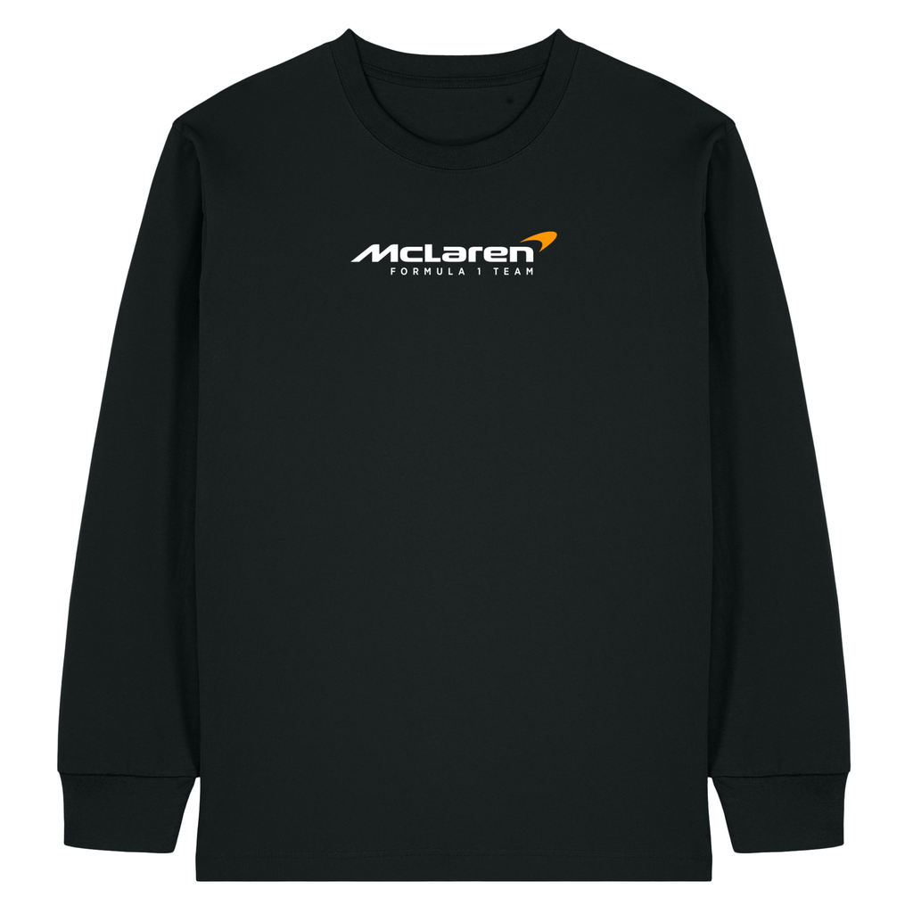 McLaren F1 Heavyweight Long Sleeve T-Shirt in Black – Adult Unisex