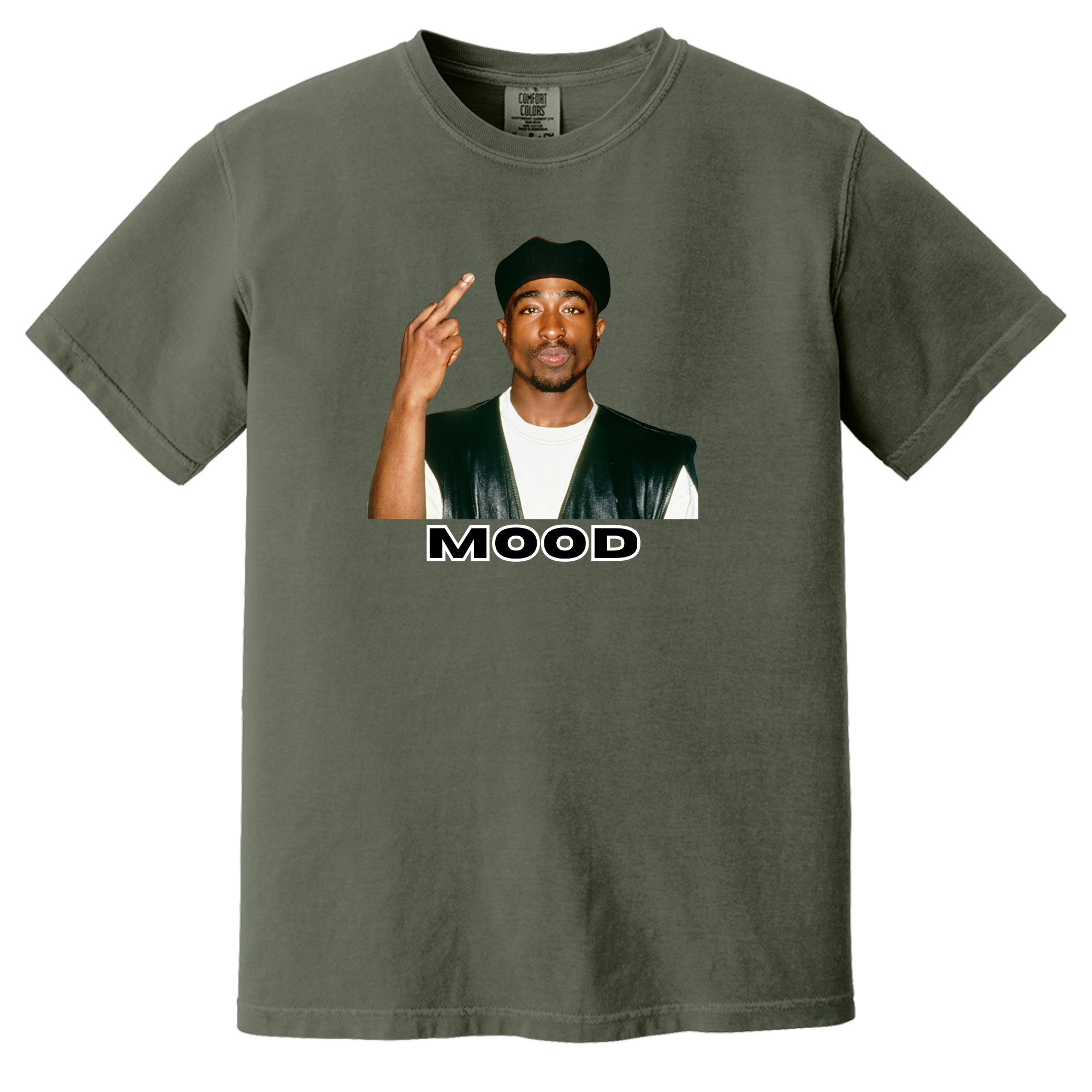 Tupac Mood Short Sleeve T-Shirt - Adult Unisex