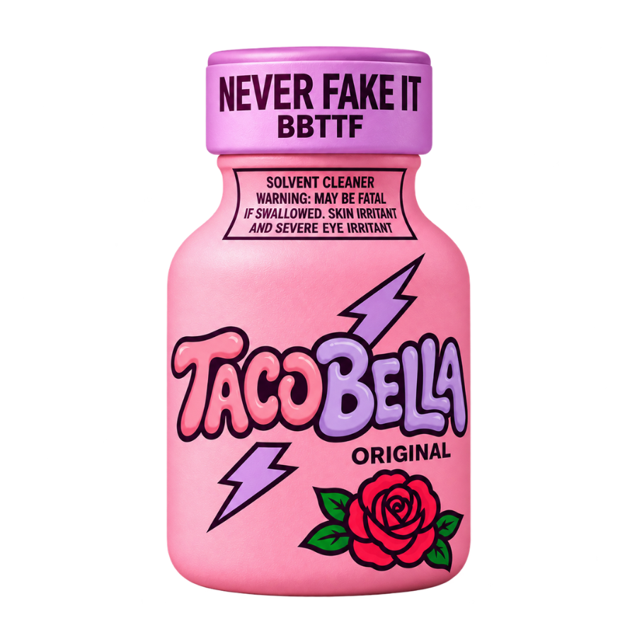 Tacobella Popper Short Sleeve T-Shirt in Black  - Adult Unisex