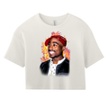 Fire Tupac Cropped Tee Short Sleeve - Women's